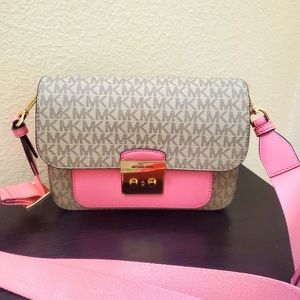 Michael kors Sloan Medium Flap Messenger Crossbody Bag